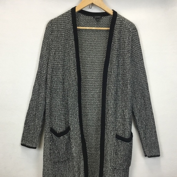 J. Jill Wearever Knit Open Front Long Duster Cardigan Size S - Picture 3 of 9